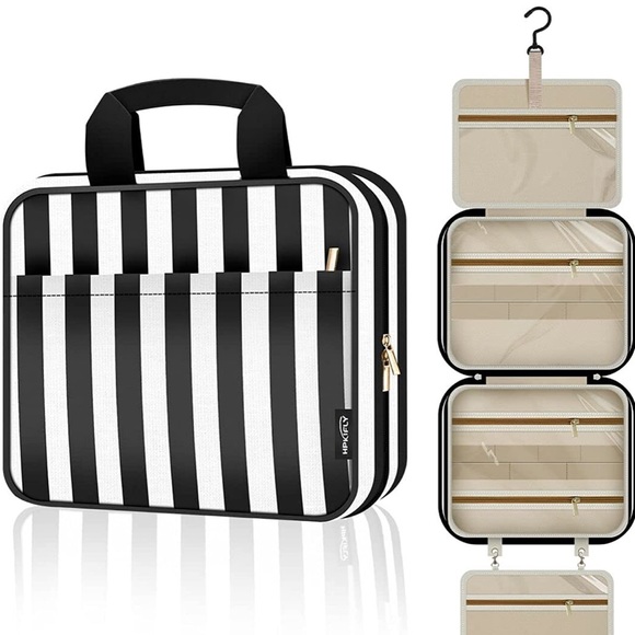 Amazon Accessories - Travel Toiletry Bag, Water-Resistant Hanging Cosmetic Bag, Travel Access handbag